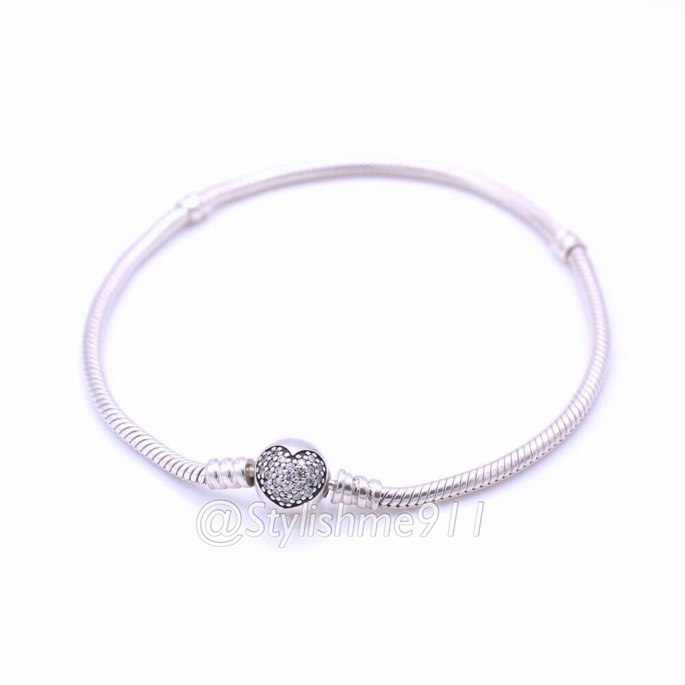 Authentic PANDORA Sparkling Heart Pandora Bracelet - 590743CZ